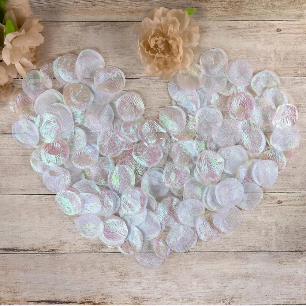 💍 Iridescent Fabric Rose Petals by Simplicity- 750 petals